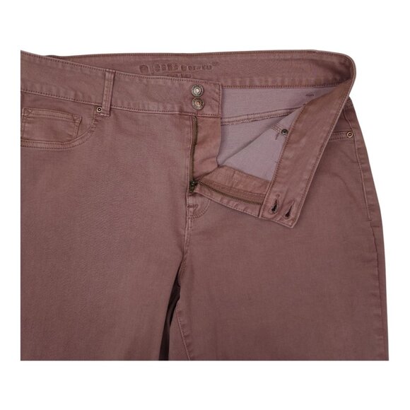 M Jeans By Maurices Womens XL High-Rise Mauve Jeggings Jeans Pink Stretch Soft - Picture 5 of 8
